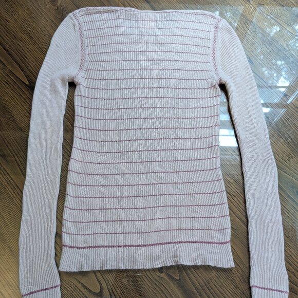 Chanel Vintage Light Pink Glitter Cashmere Blend Sweater 03A 2003 FR44 S M 6 8 - Picture 5 of 16
